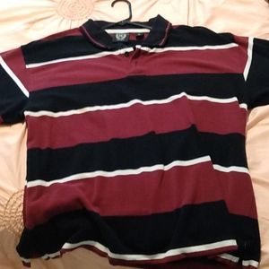 Men's XL.button down striped shirt